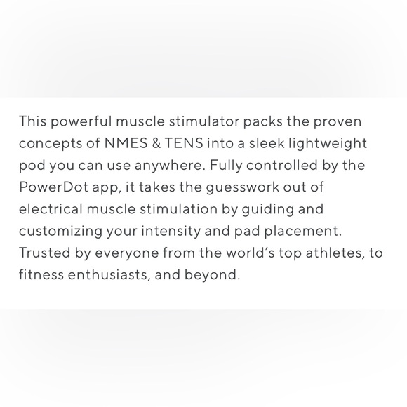 PowerDot 2.0 Muscle Stimulator in Black with extra pads - Picture 4 of 10